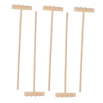5Pcs Rake Tools for Zen Tray Decoration Sandbox Rakes for Crafts Fun Home and Office for Miniature Gardens and Creative Displays