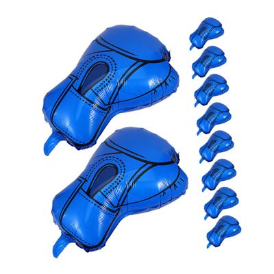 10Pcs Boxing Gloves Balloons Vibrant Aluminum Foil Decorations for Sports Birthday Parties Wrestling Events and Celebrations Self Sealing Design for All Ages