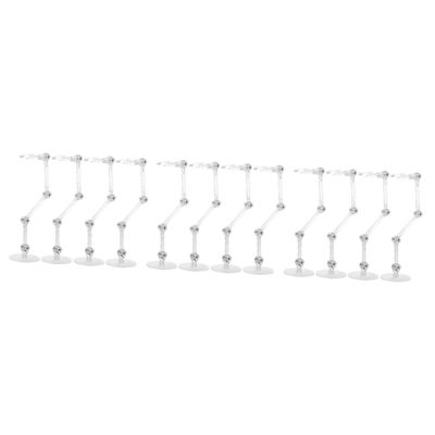 GARVALON 12 pcs Action Figure Display Stand Transparent Doll Model Holder for Collectibles Sturdy Base with Stable Design for Home and Office Use