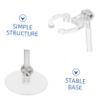 GARVALON 12 pcs Action Figure Display Stand Transparent Doll Model Holder for Collectibles Sturdy Base with Stable Design for Home and Office Use view 2