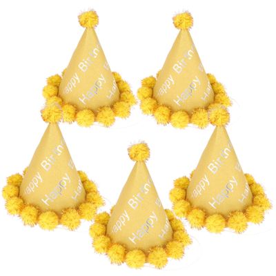 5Pcs Birthday Hats for Adults Premium Party Headwear Unique Design for Birthday Celebrations Photo Props for Family Friends