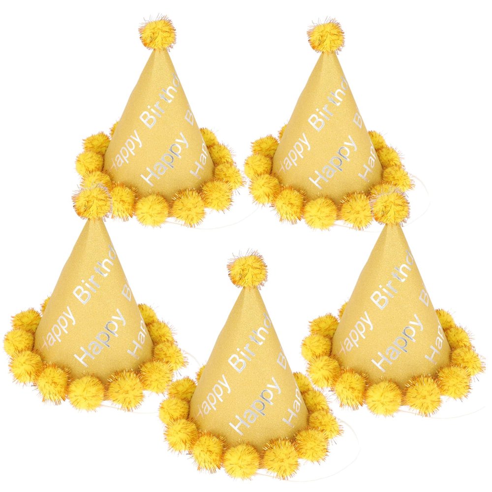 5Pcs Birthday Hats for Adults Premium Party Headwear Unique Design for Birthday Celebrations Photo Props for Family Friends