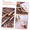 LIOOBO 15pcs Wooden Dragonfly Toy Set for Boys and Girls Handcrafted Flying Toys Interactive Educational Games for Family Fun view 2