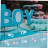 200PCS Mini Acrylic Pacifiers Transparent Table Scatter Decorations for Showers and Gender Reveal Parties Lightweight Party Favors for Boys view 4