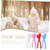 Abaodam 4Pcs Portable Snow for Fun Cartoon Molds for Outdoor Safe Snow Makers for Boys for Fights and Family Activities view 2