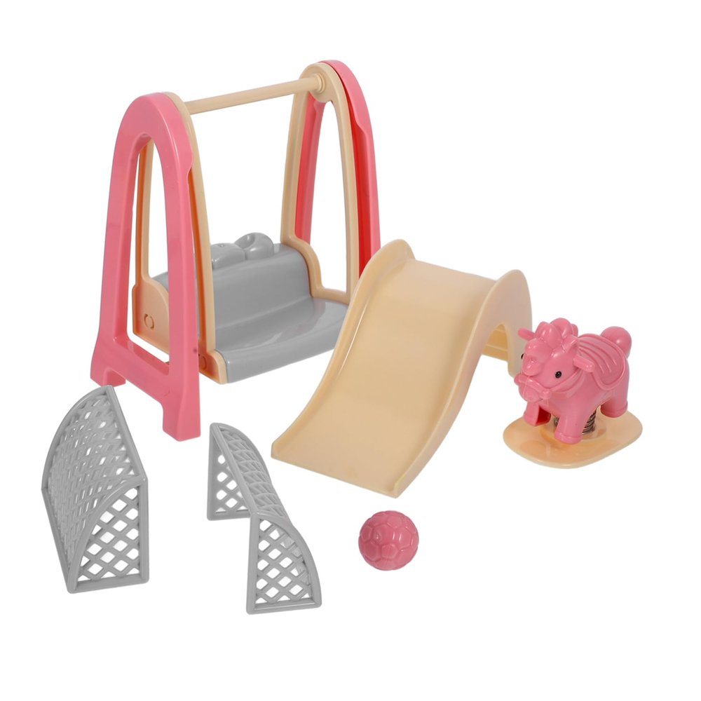 1Set Miniature Dollhouse Swing Simulation Playground Accessories for Dollhouse Decor and Room Decoration for Craft Collections