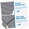 Uonlytech 10-Pack PVC Stamp Collecting Pages Double-Sided Stamp and Coin Holder for Hobbyists and Collectors Convenient Storage for Albums and Binders view 4