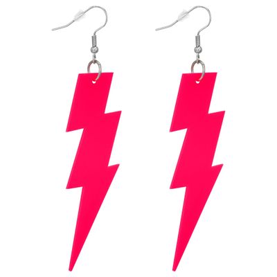 W WIDMANN MILANO Party Fashion - Blitz Earrings Fashion Jewellery Accessory for 80s Party, standard size, Iron Polypropylene