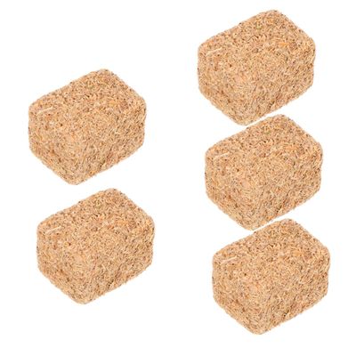 4pcs Miniature Hay Bales: Fake Mini Bales Tiny Hayrick House Decoration Seasonal Displays for DIY Craft Autumn Harvest Dollhouse Farm Models 2x2x3cm