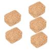 4pcs Miniature Hay Bales: Fake Mini Bales Tiny Hayrick House Decoration Seasonal Displays for DIY Craft Autumn Harvest Dollhouse Farm Models 2x2x3cm view 1