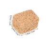 4pcs Miniature Hay Bales: Fake Mini Bales Tiny Hayrick House Decoration Seasonal Displays for DIY Craft Autumn Harvest Dollhouse Farm Models 2x2x3cm view 2