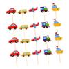 20Pcs Cartoon Car Cake Picks Fun Cake Toppers for Birthday Parties Decorations for Cupcakes Party Favors for Celebrations view 1
