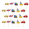20Pcs Cartoon Car Cake Picks Fun Cake Toppers for Birthday Parties Decorations for Cupcakes Party Favors for Celebrations view 3