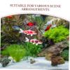 Abaodam 4pcs Mini Koi Fish Mini Goldfish Figurines Miniature Koi Fish Tiny Goldfish Realistic Carp Figurines for Dollhouse Garden Aquarium Tank Display view 3