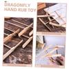 CVUTOVO 15pcs Wooden Dragonfly Flying Toys for Boys and Girls Portable Hand Helicopter Party Favors for Family Interaction view 2