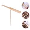 CVUTOVO 15pcs Wooden Dragonfly Flying Toys for Boys and Girls Portable Hand Helicopter Party Favors for Family Interaction view 4