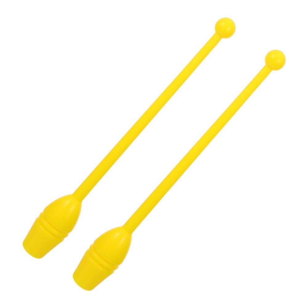 Abaodam 2Pcs Rhythmic Gymnastics Sticks for Adults Training Clubs for Artistic Dance Yoga and Fitness Coordination Lightweight Gym Equipment