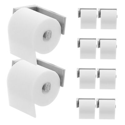 10Pcs Mini Dollhouse Accessories Set Realistic Toilet Paper with Holder for Engaging Bathroom Decor Miniature Paper Towel Rack for Dollhouse Play