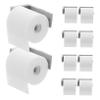 10Pcs Mini Dollhouse Accessories Set Realistic Toilet Paper with Holder for Engaging Bathroom Decor Miniature Paper Towel Rack for Dollhouse Play view 1