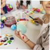 10pcs Simulation Wooden Eggs DIY Craft for Decorative Easter Props for Family Fun Safe Painting Activity for Home Decor Photography view 2