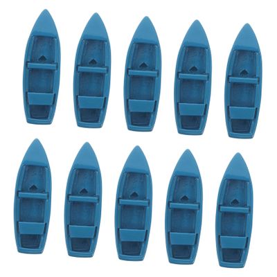 HANABASS 10Pcs Miniature Yacht Decor High Detail Boat for Fairy Garden Coastal Home Decor Accessories for Nautical Microlandscape Display