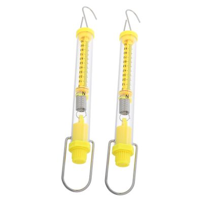 2pcs Tubular Spring Scale for Physics Experiments Capacity Newton Force Measurement Tool Lightweight Portable Classroom Teaching Aid Versatile Mechanics Instrument for Students
