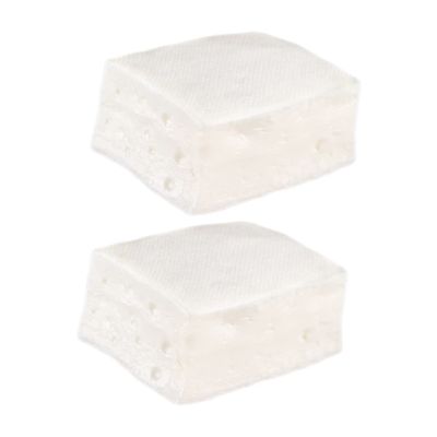 2Pcs Realistic Simulation Tofu Adornment Food Display Prop for Halloween Kitchen Decor Educational for and Lifelike Design