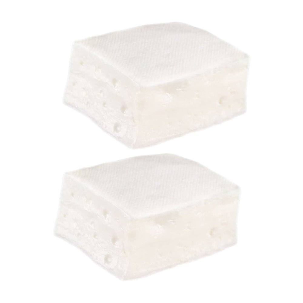 2Pcs Realistic Simulation Tofu Adornment Food Display Prop for Halloween Kitchen Decor Educational for and Lifelike Design