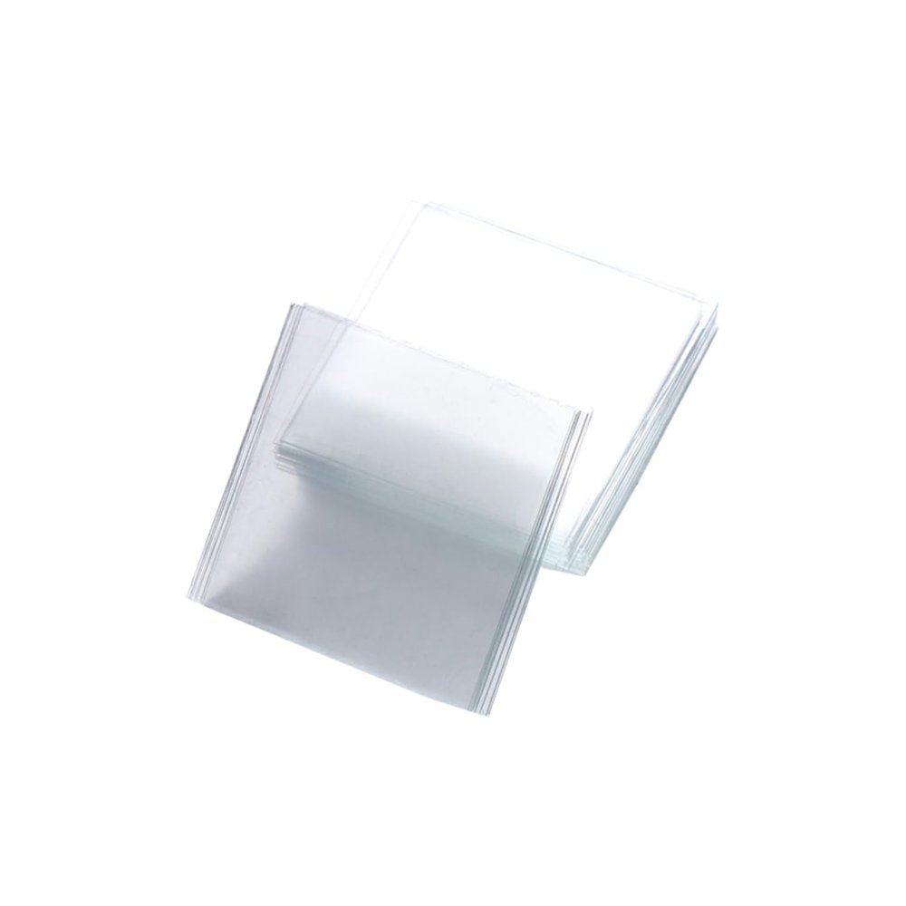 100Pcs Blank Microscope Cover Glass Pre Cleaned Square Coverslips for Optical Microscopes Durable Microscope Glass Kit for Observations
