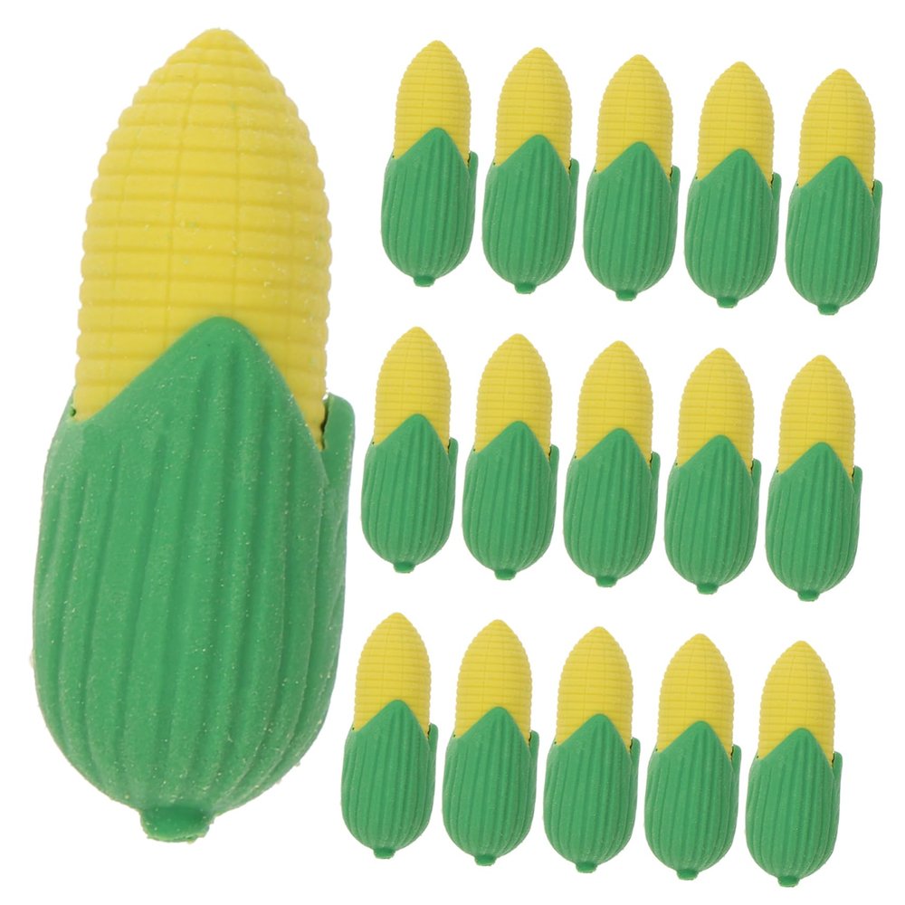 100Pcs Kawaii Mini Corn Erasers Cute Delicate Pencil Erasers for Fun Bulk Stationery for Classroom Use Safe Materials for Daily Erasing and Decoration