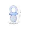 200PCS Mini Acrylic Pacifiers for Shower Games Cute Scatter Decorations for Gender Reveal Party Favors Transparent Table Decor for Boys view 2