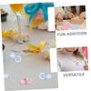 200PCS Mini Acrylic Pacifiers for Shower Games Cute Scatter Decorations for Gender Reveal Party Favors Transparent Table Decor for Boys view 3