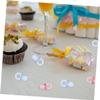 200PCS Mini Acrylic Pacifiers for Shower Games Cute Scatter Decorations for Gender Reveal Party Favors Transparent Table Decor for Boys view 4