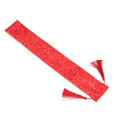 Red Cloth Mahjong Rack Drawstring Bag, Protective Sleeve for Pushers