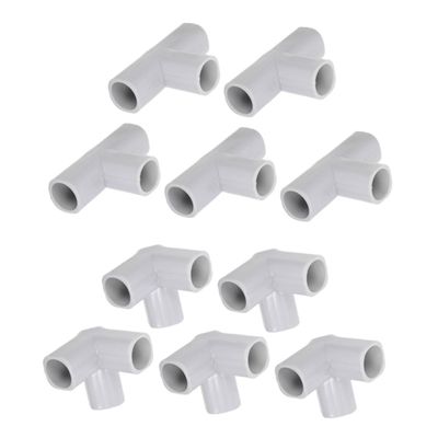 Abaodam 10pcs Playpen Connector Set T-Shaped Triangle Joints Sturdy Steel Accessories for Indoor Play Yards Safety Gates and Fences