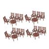4 Set Scale Realistic Dollhouse Furniture for Creative Micro Landscape Decoration Simulation Model for Detailed Displays view 1