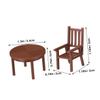 4 Set Scale Realistic Dollhouse Furniture for Creative Micro Landscape Decoration Simulation Model for Detailed Displays view 2