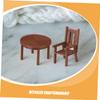 4 Set Scale Realistic Dollhouse Furniture for Creative Micro Landscape Decoration Simulation Model for Detailed Displays view 3