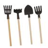 4pcs Mini Gardening Tools for Rake Shovel and Pitch Fork Dollhouse Accessories for and DIY Projects Enhance Creativity and Imagination Miniature Gardens view 1