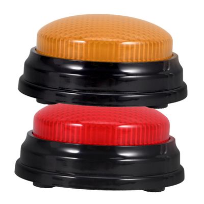 Abaodam 2Pcs Light and Sound Game Answer Buzzers Fun Party Props for Trivia Games Easy to Use Alarm Buttons for Reliable Material with Creative Effects