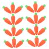 100Pcs Cute Carrot Erasers for Mini Household Erasers Bulk Safe TPR Material Fun Classroom Supplies for Students and Office Use view 1