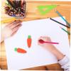 100Pcs Cute Carrot Erasers for Mini Household Erasers Bulk Safe TPR Material Fun Classroom Supplies for Students and Office Use view 4