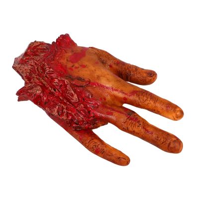 1Pc Halloween Fake Severed Hand Prop Realistic Broken Body Parts Decoration for Scary Parties Haunted Houses and Costume Events Organ Lunch Box Theme