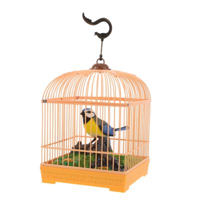 SKISUNO Sound Activated Bird Realistic Chirping and Movement Portable Fun for Adults Compact Design for Go Entertainment Decoration for Any Room