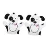 2Pcs Cartoon Dog Bath Gloves Fun Exfoliating Body Scrub Mitts for Adults Gentle Scrub Accessory for Family Bath Attractive Safe Design view 1