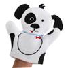 2Pcs Cartoon Dog Bath Gloves Fun Exfoliating Body Scrub Mitts for Adults Gentle Scrub Accessory for Family Bath Attractive Safe Design view 4