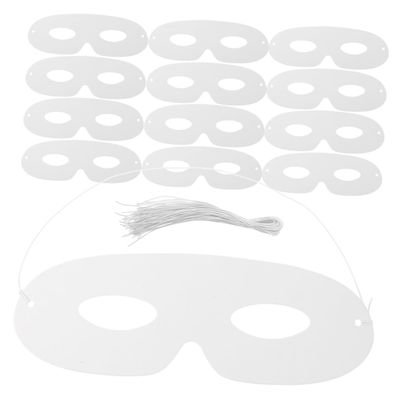 Abaodam 60Sets Blank Paper Masks for Creative DIY Crafting Unpainted Masquerade Party Accessories for Halloween and Cosplay for Artistic Expression and Custom Decoration