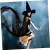 Halloween Witch Broom Prop Detachable Broomstick for Witch Costume Decoration for Parties and Events for Halloween and Cosplay view 2