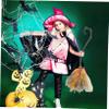 Halloween Witch Broom Prop Detachable Broomstick for Witch Costume Decoration for Parties and Events for Halloween and Cosplay view 3