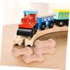 GARVALON 16pcs Sturdy Wooden Train Track Connectors Fit Trains Other Wooden Tracks for Boys and Girls Imaginative Play DIY Railway System view 3